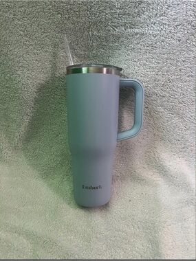 Embark Light Blue Insulated Travel Tumbler with Handle